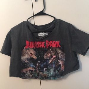 Cropped Jurassic Park T-Shirt